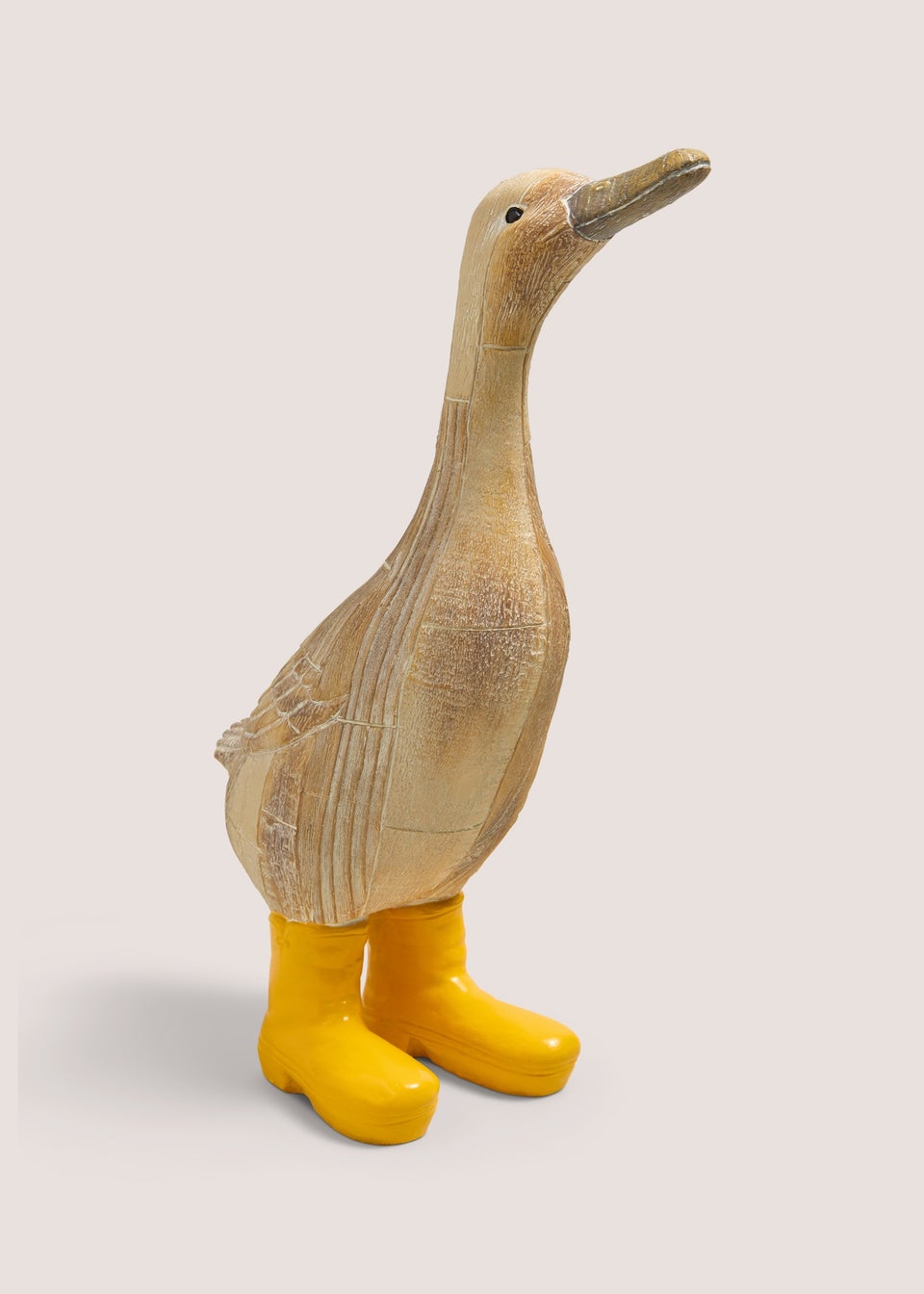 Outdoor Yellow Duck Garden Ornament (22.5cm x 9.5cm x 34cm)