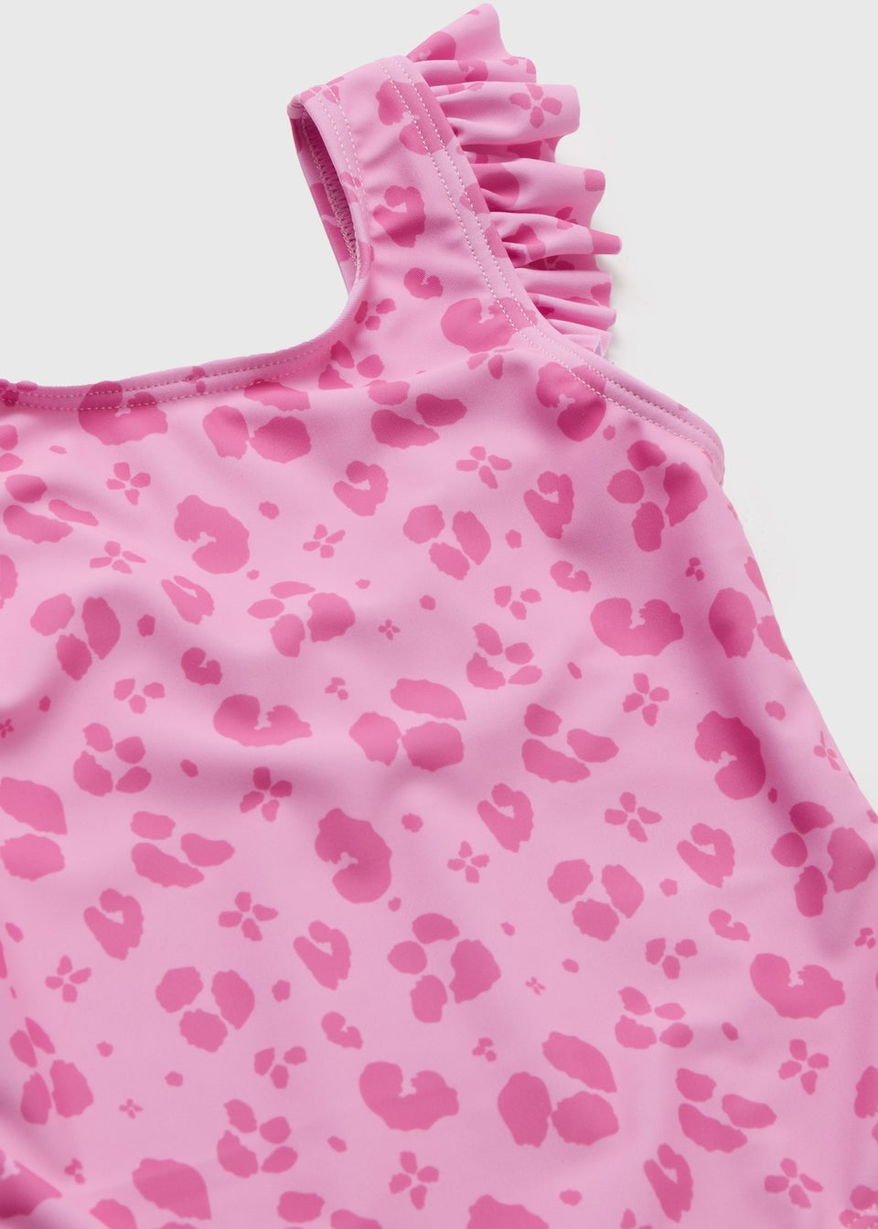 Girls Pink Leopard Swimsuit (1-7yrs) - Matalan