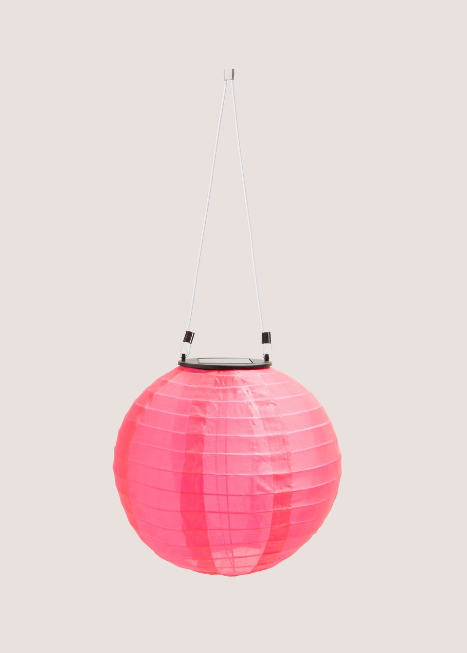 Outdoor Pink Single Ball Solar Light (20cm x 20cm x 20cm)