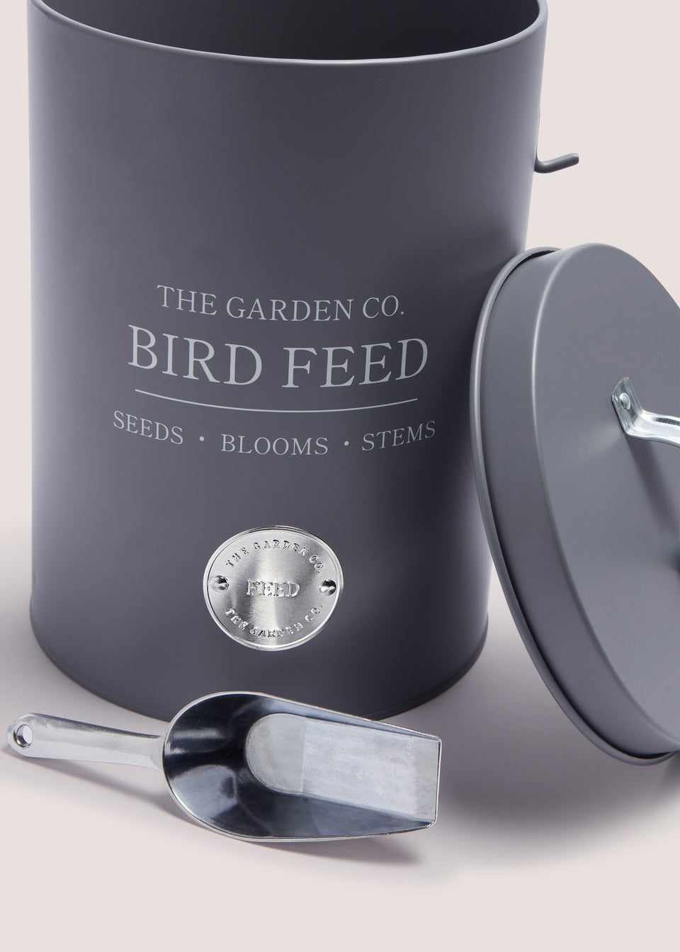 The Garden Co Grey Bird Feed Tin