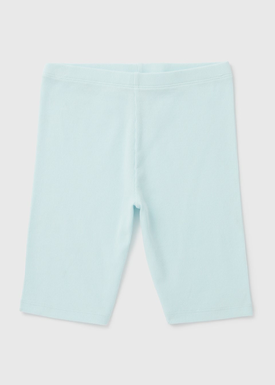 Girls Blue Ribbed Shorts (7-13yrs)
