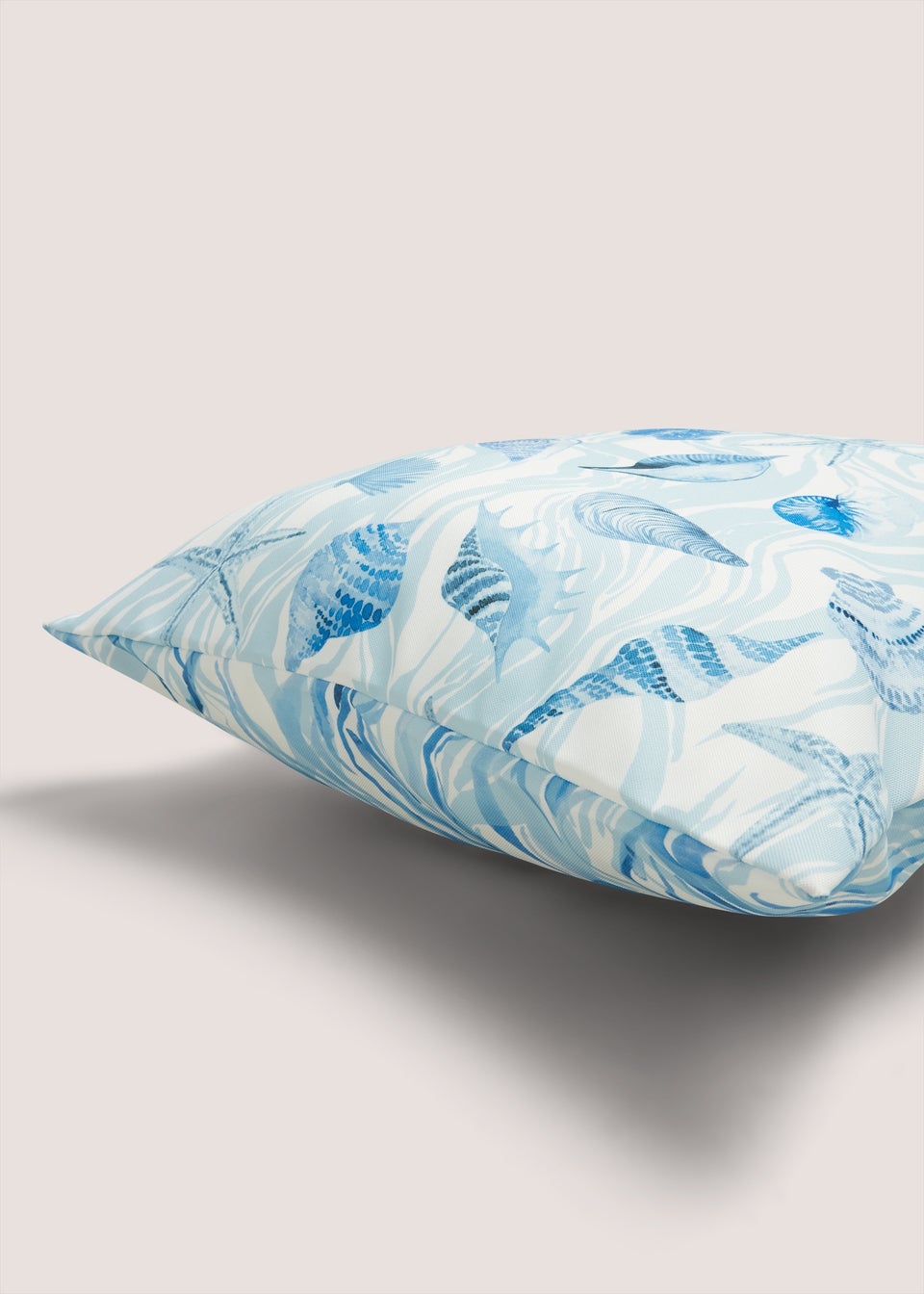 Blue Scatter Shell Cushion (43cm x 43cm)