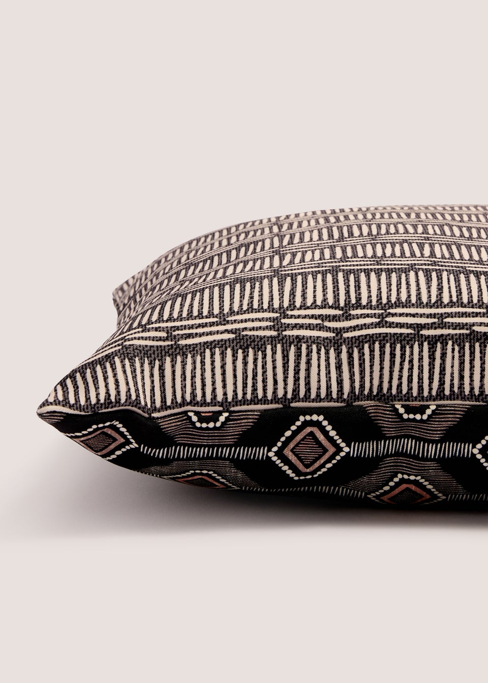 Gold & Black Casa Geometric Outdoor Cushion (43cm x 43cm)