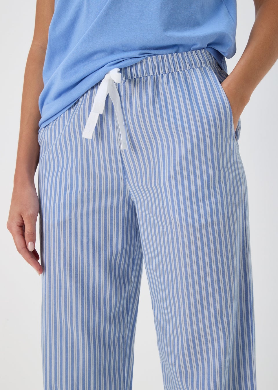 Blue Striped Pyjama Bottoms