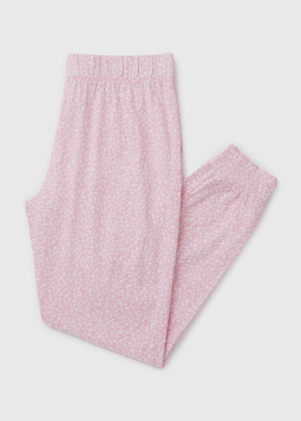 Pink Floral Print Pyjama Bottoms