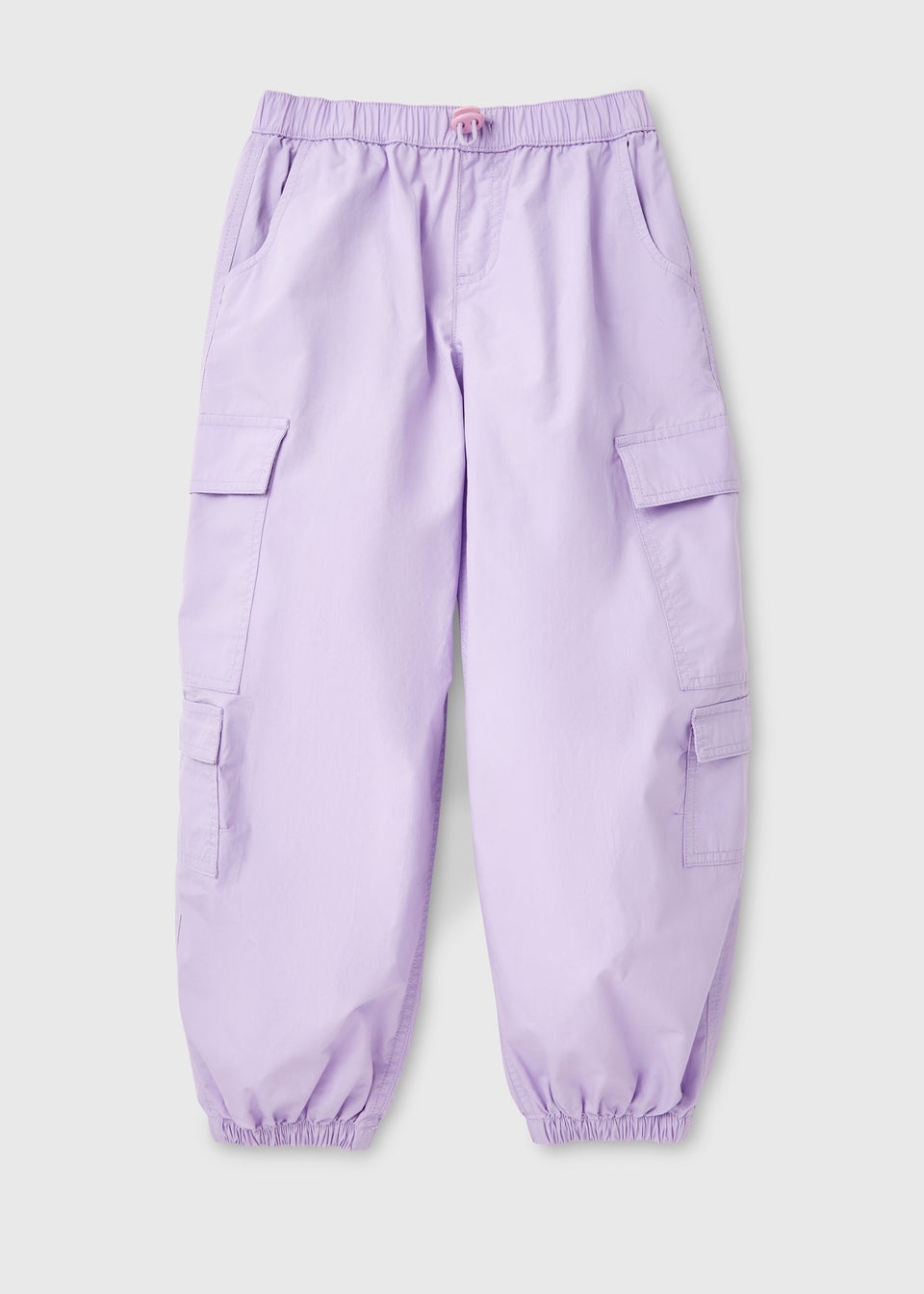 Girls Lilac Parachute Pants (7-15yrs)