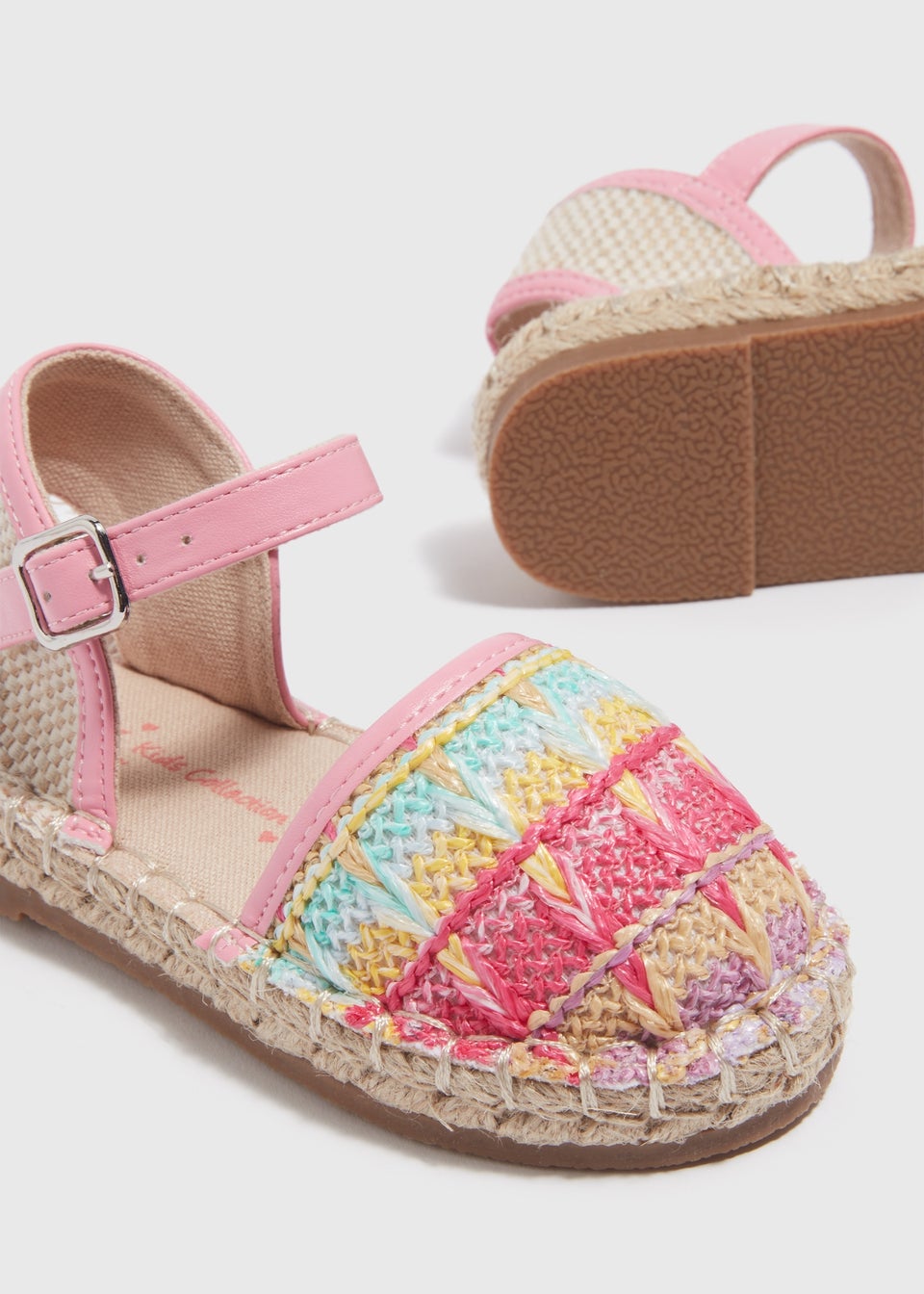 Girls Multicolour Espadrille Closed Toe Sandals (Younger 4-12)