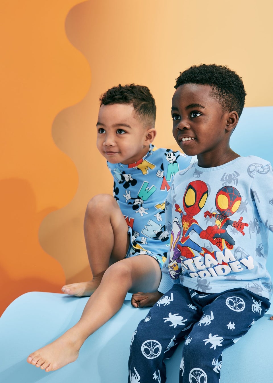 Disney Kids Blue Mickey Shorts Pyjama Sets (9mths-6yrs)