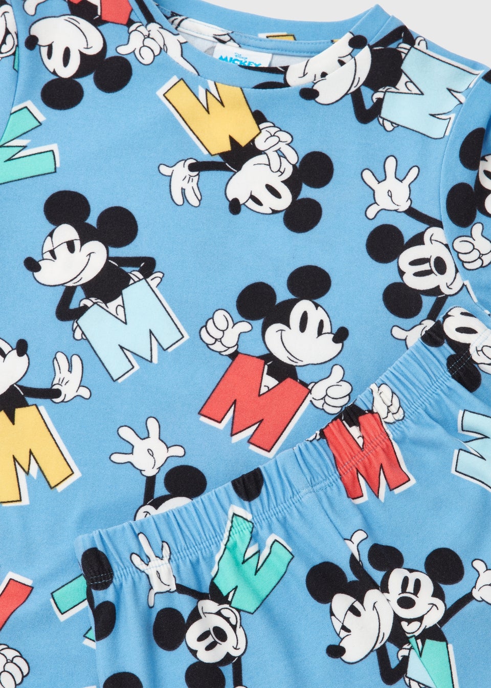 Disney Kids Blue Mickey Shorts Pyjama Sets (9mths-6yrs)