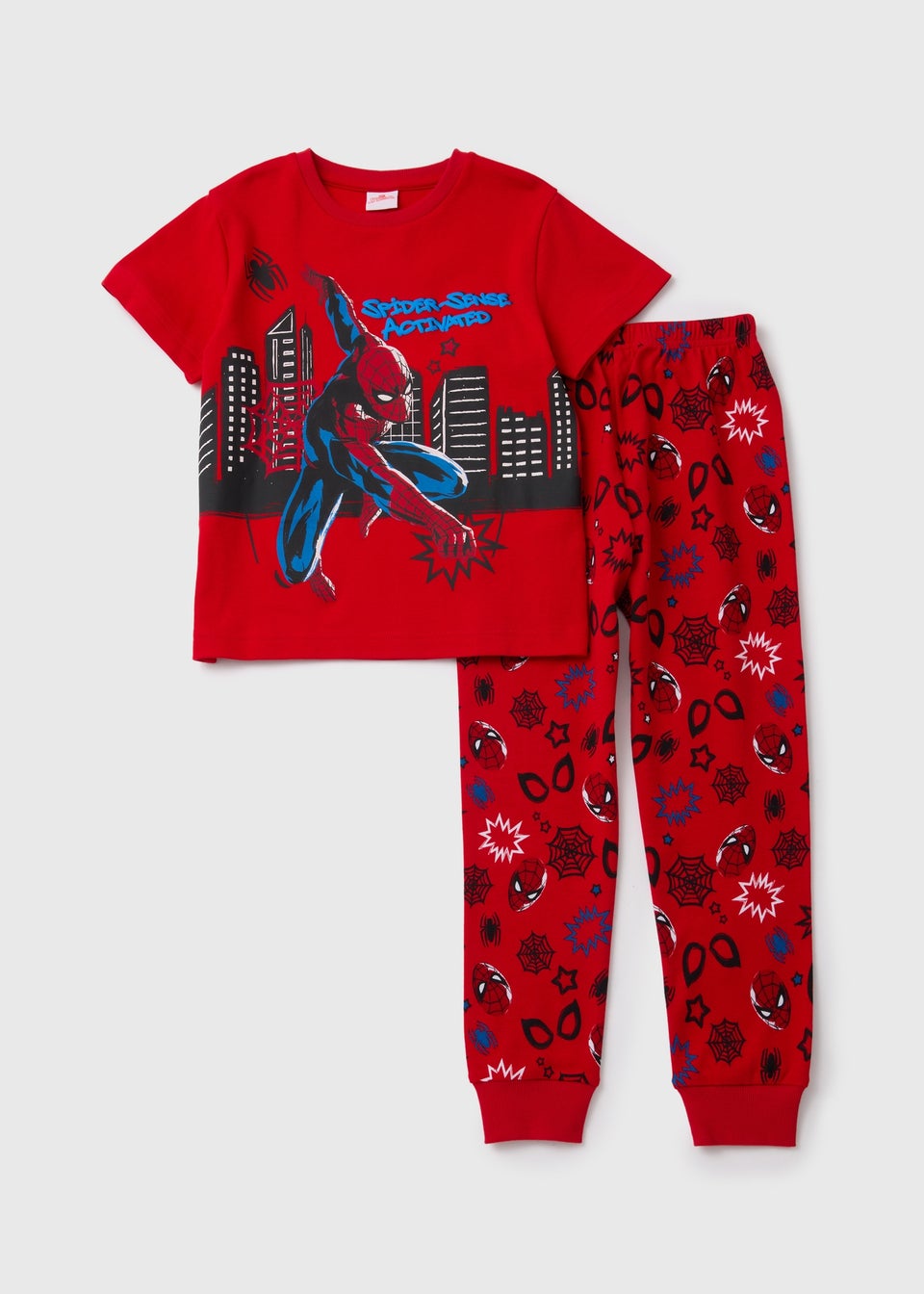 Marvel Kids Spiderman Red Pyjama Set (3-12yrs)