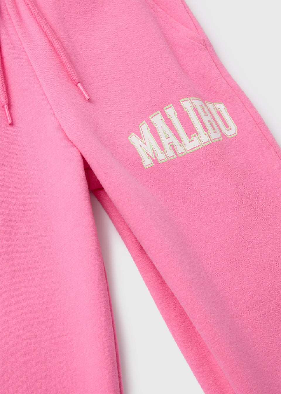 Girls Pink Malibu Slogan Joggers (7-15yrs)