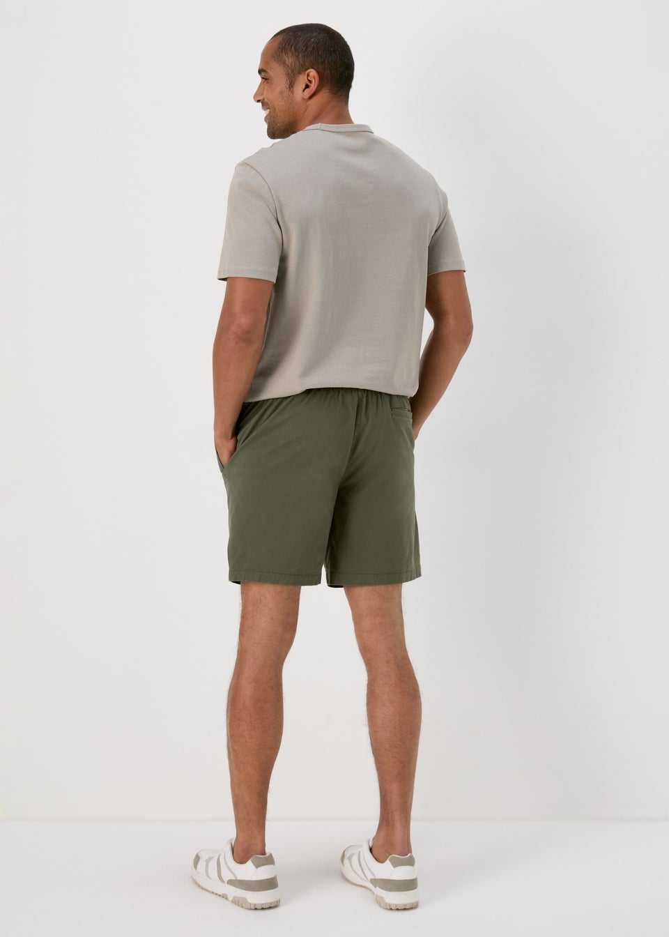 Khaki Drawcord Chino Shorts