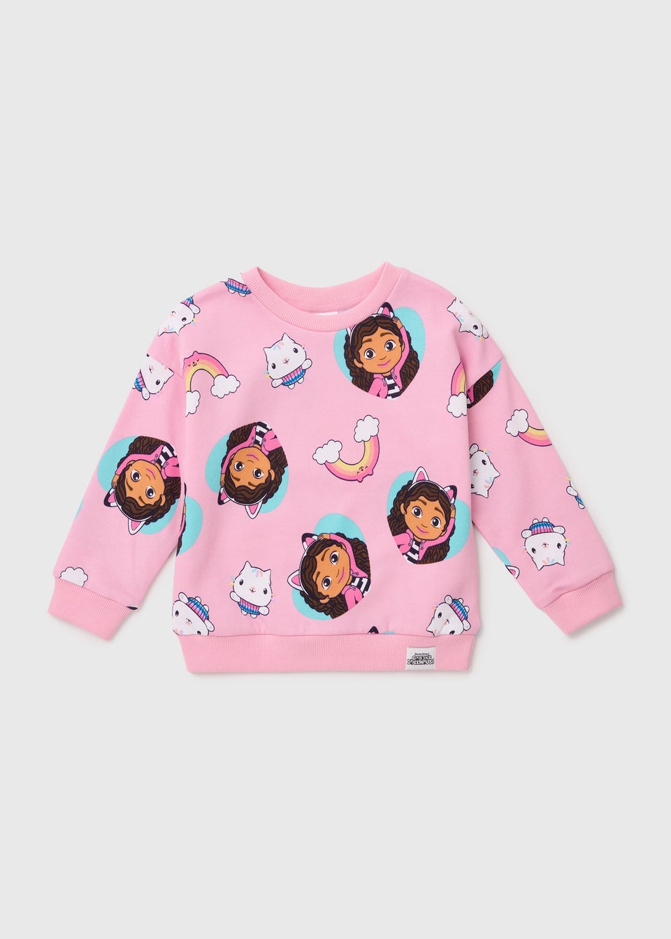 Girls Pink Gabby's Doll House Sweatshirt (18mths-6yrs)