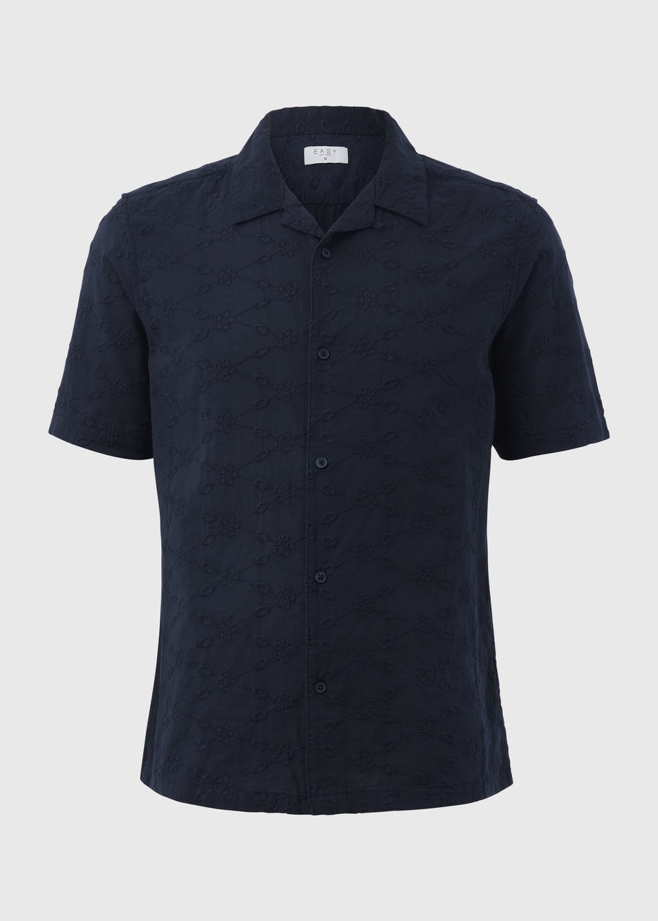 Navy Broderie Shirt