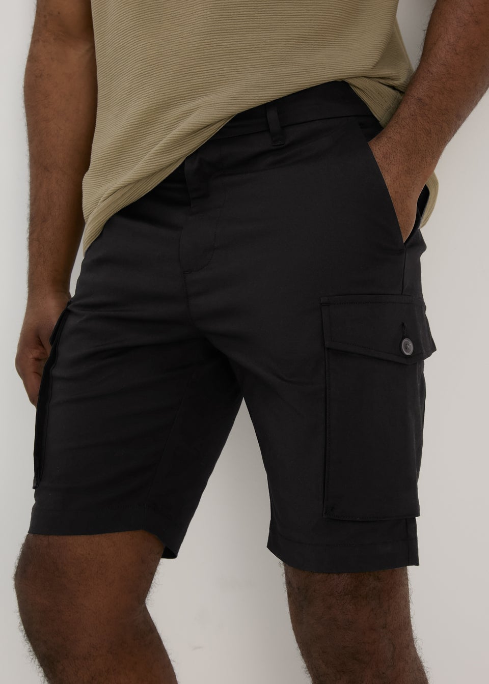 Black Cargo Shorts