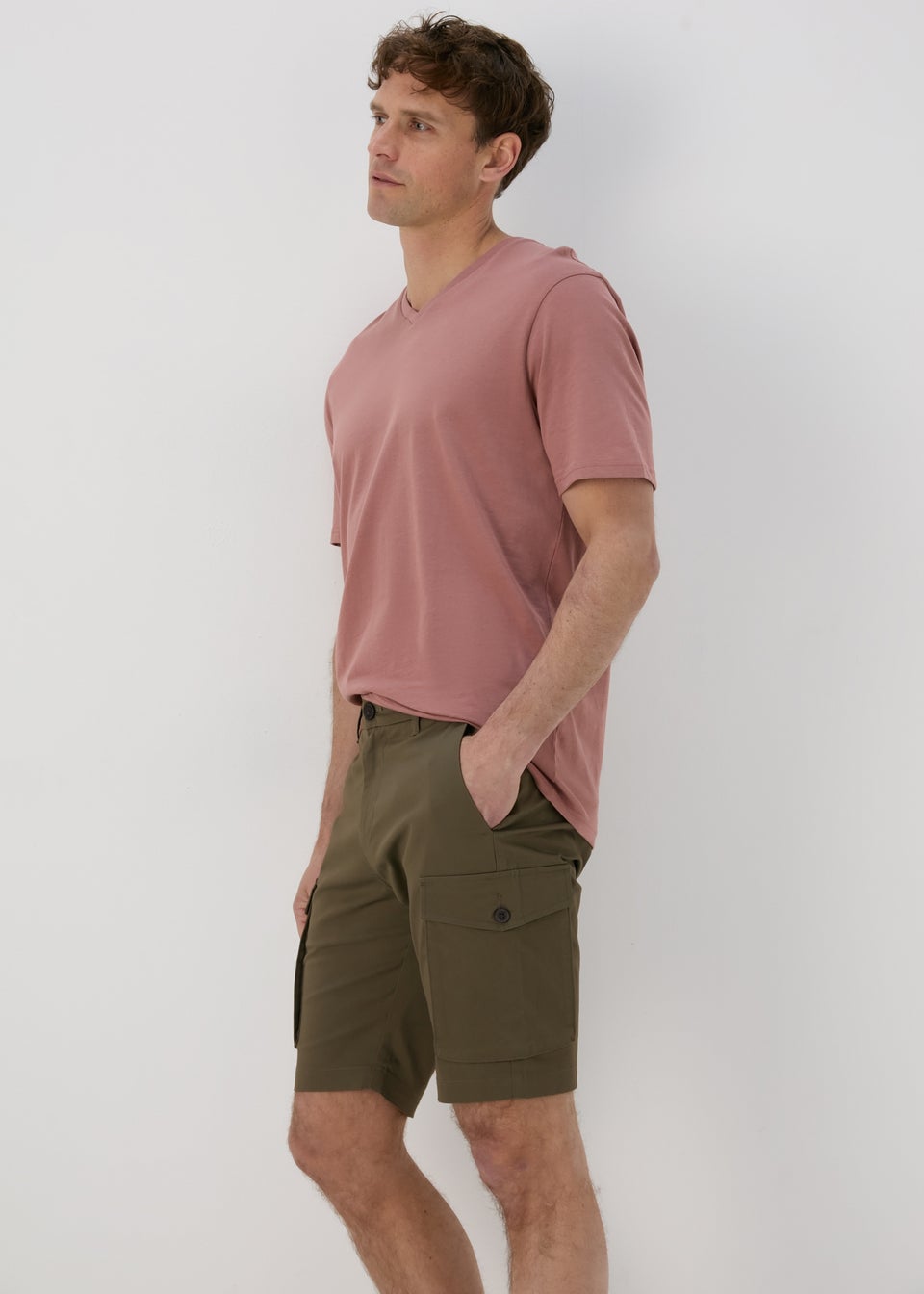 Khaki Cargo Shorts