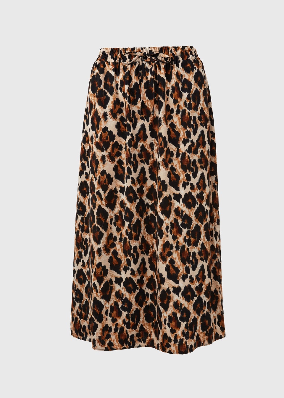 Leopard print midi skirt matalan clearance