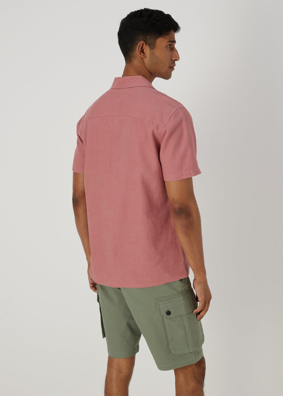 Pink Linen Viscose Shirt