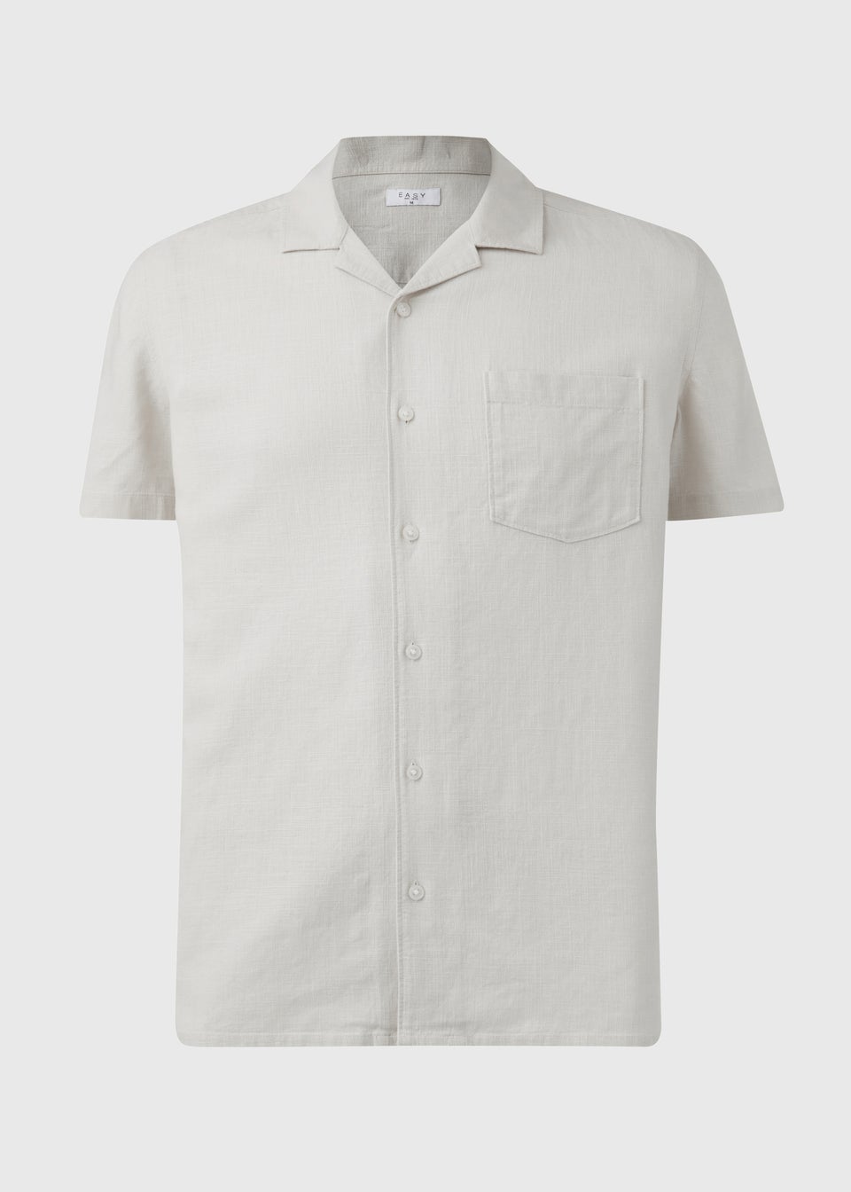 Ecru Linen Short Sleeve Shirt