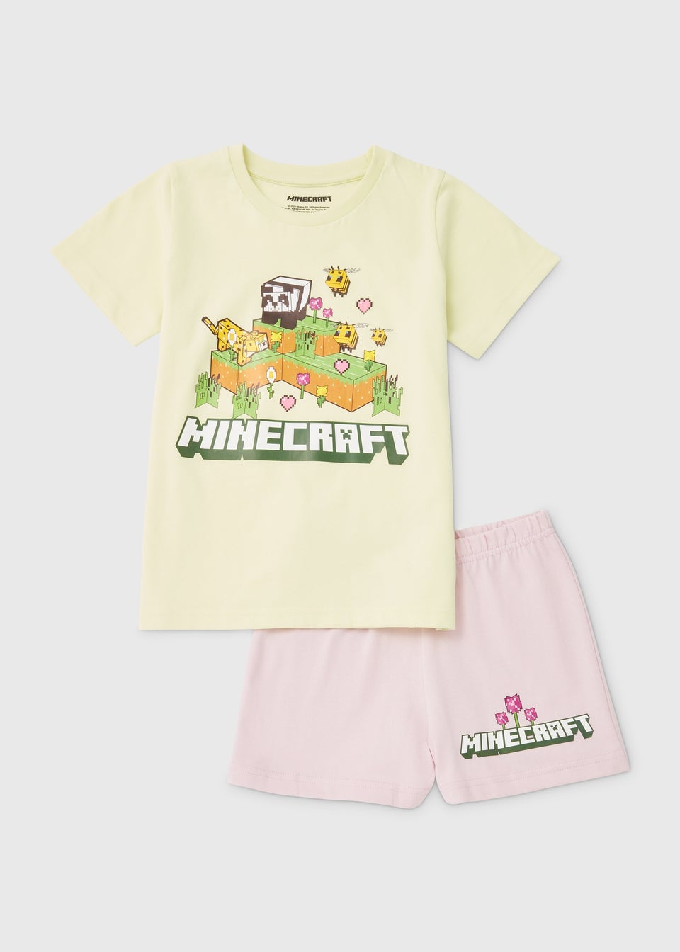 Minecraft Girls Pink Shortie (5-12yrs)