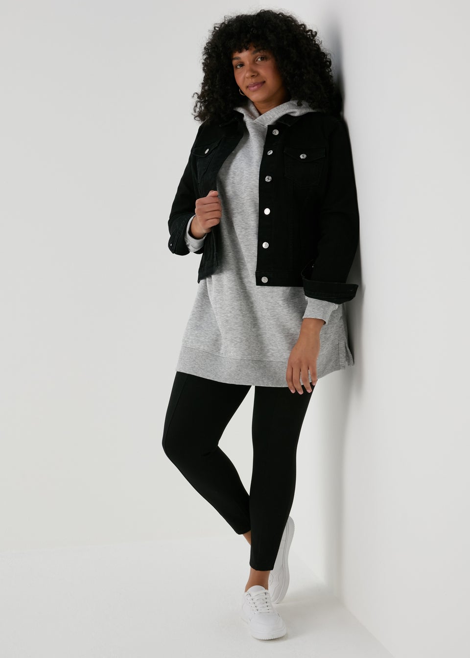 Grey Longline Hoodie