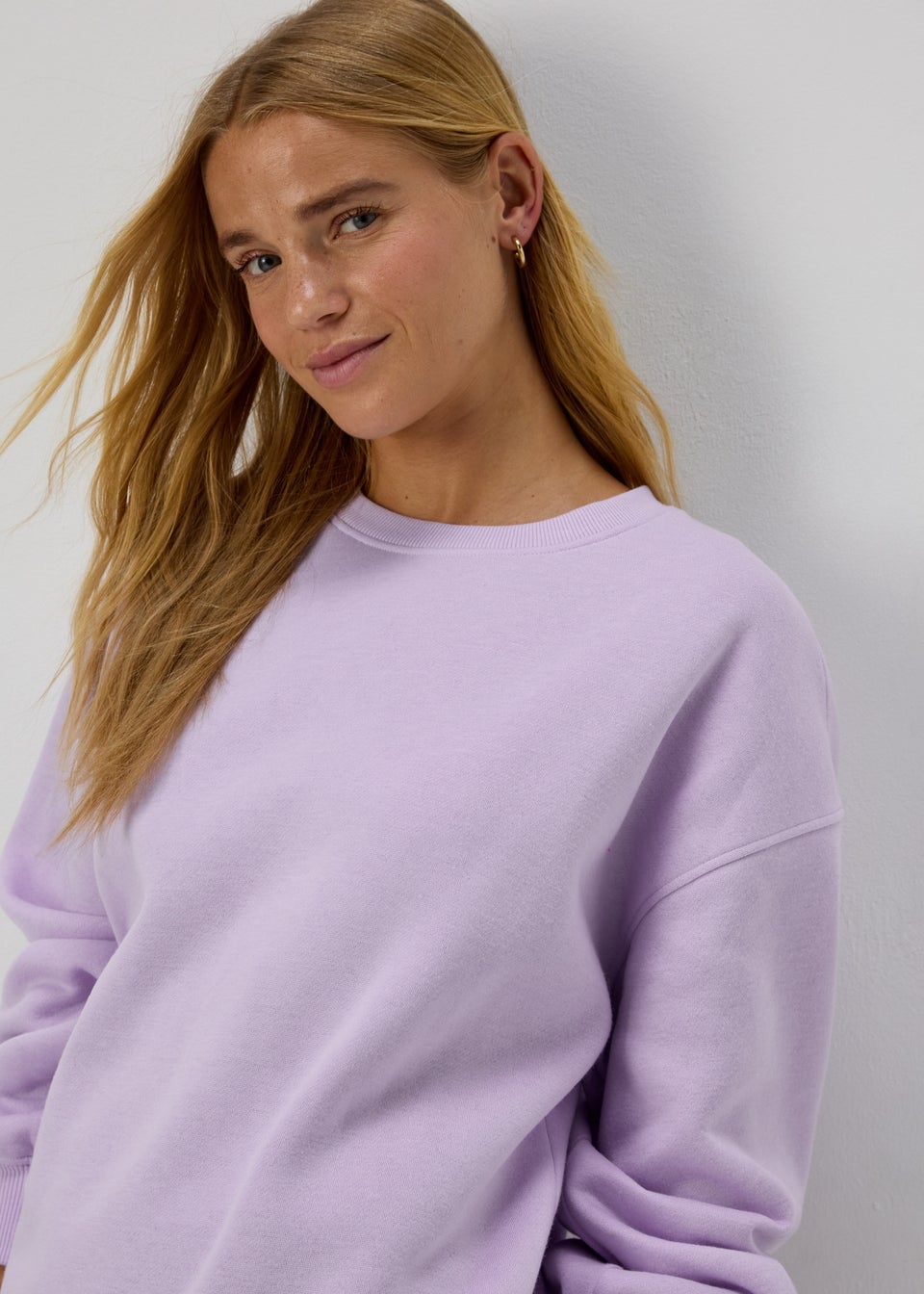 Lilac Longline Sweatshirt Matalan
