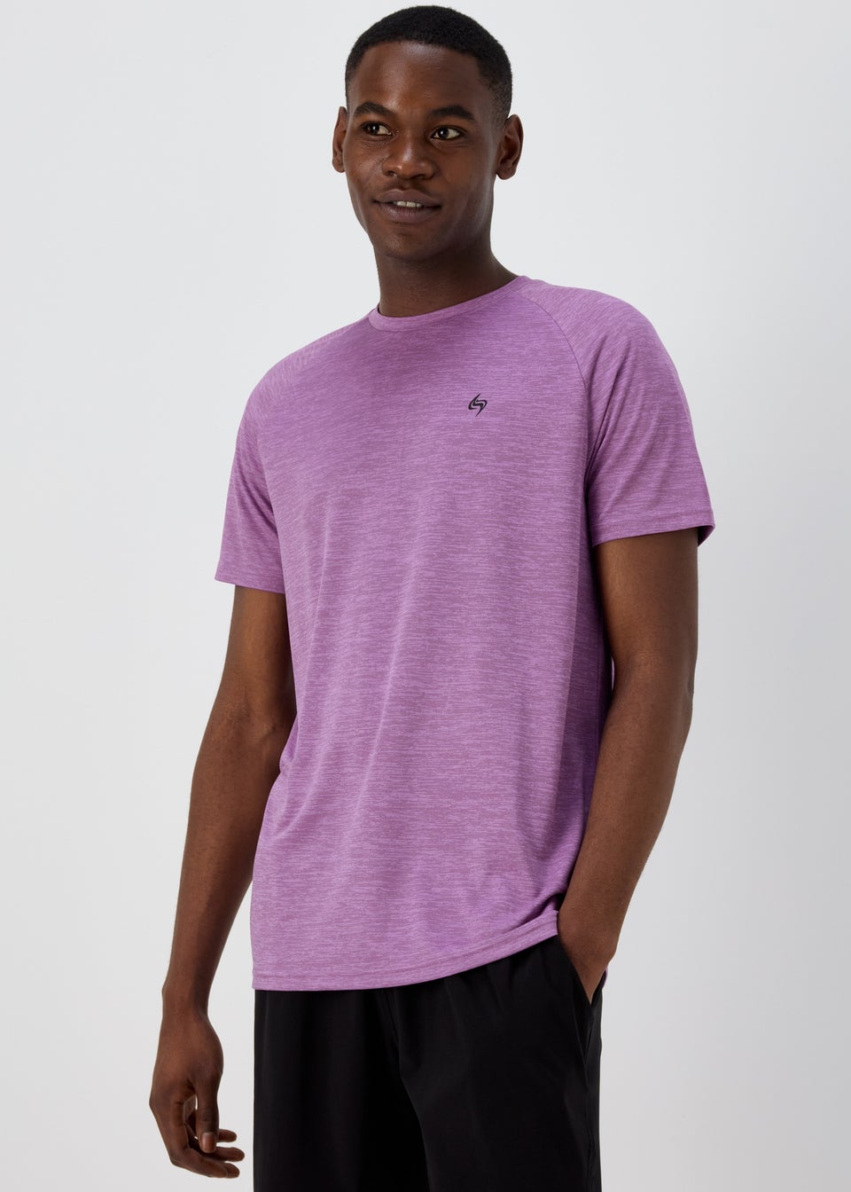 Souluxe Purple Basic Dual Tone T-Shirt