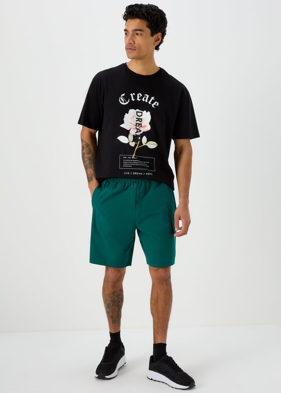 US Athletic Teal Cargo Shorts