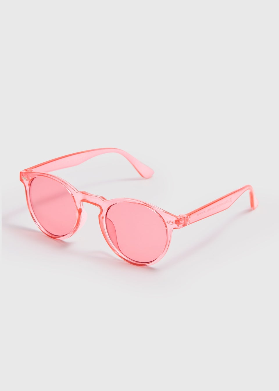 Girls Pink Round Lens Sunglasses