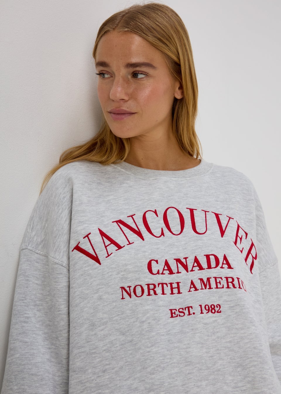 Grey Marl Vancouver Co Ord Sweatshirt