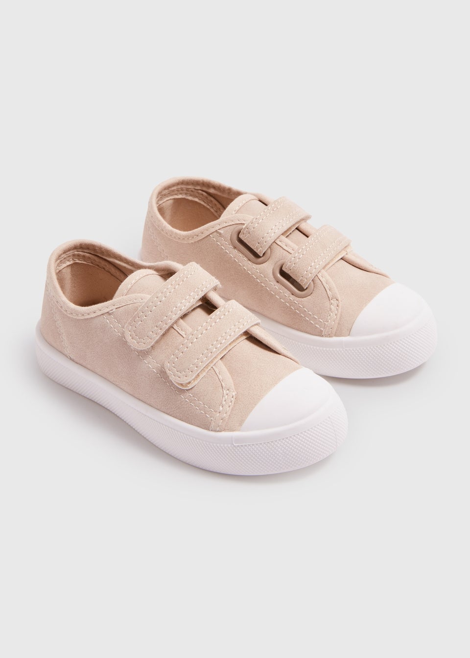 Boys Stone PU Strap Trainers (Younger 4-12)