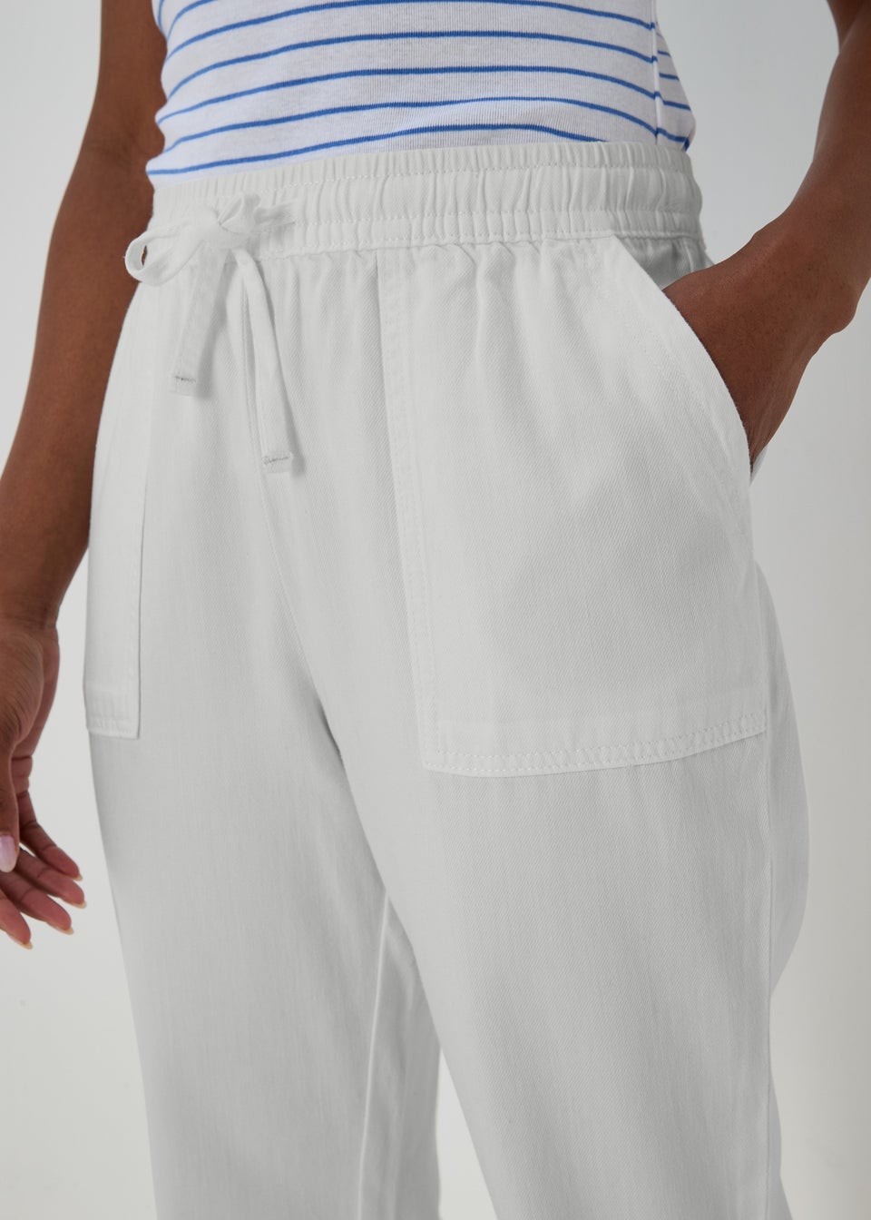 White utility joggers new arrivals