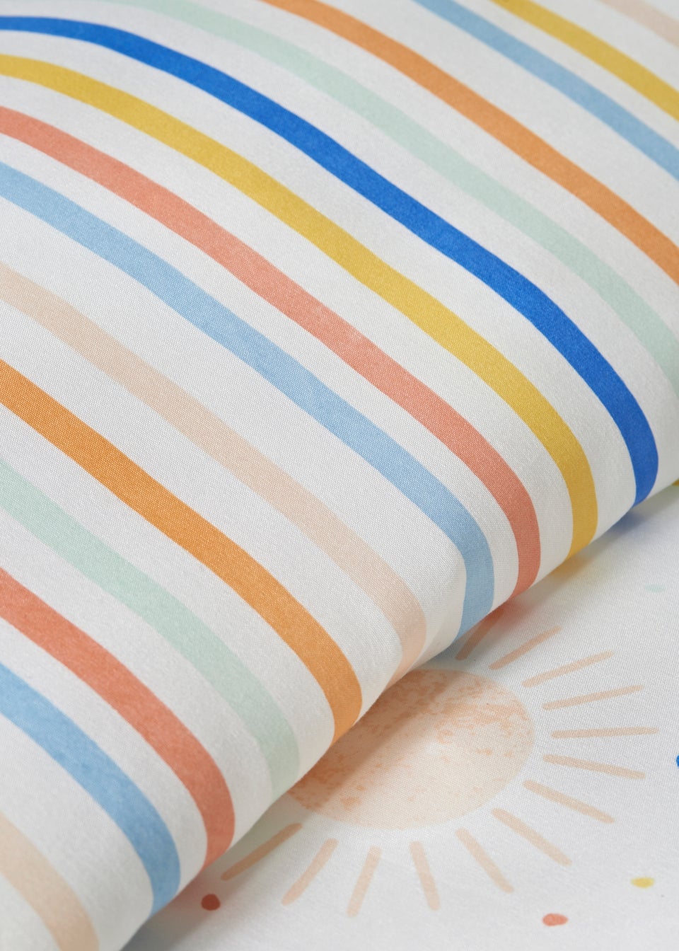Multicoloured Ice-Cream Print Reversible Duvet Set