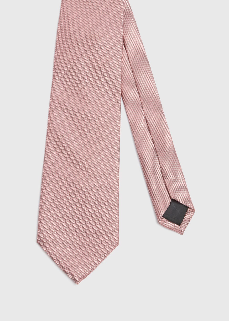 Taylor & Wright Pink Plain Texture Tie