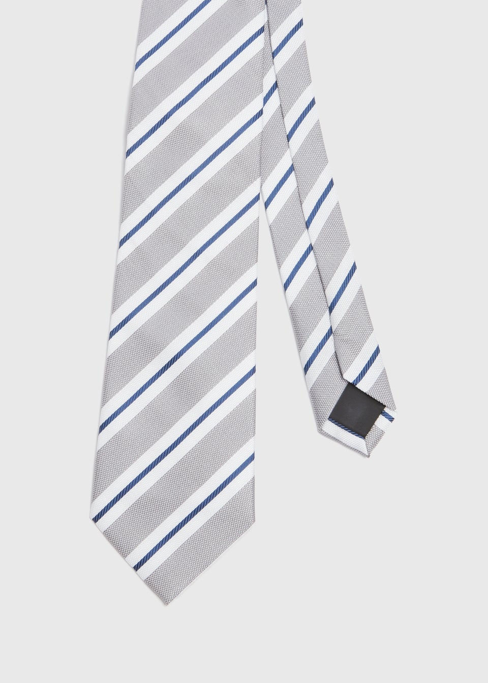 Taylor & Wright Grey Stripe Print Tie