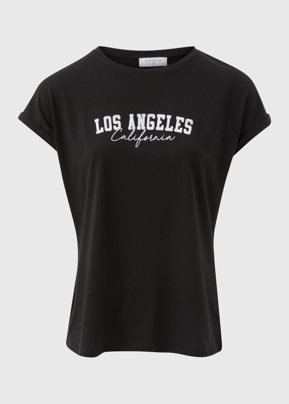 Black Los Angeles Slogan T-Shirt