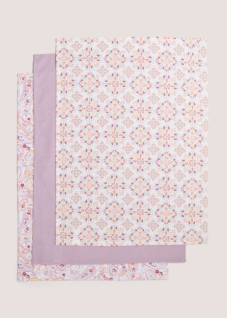 3 Pack Multicolour Artisan Tea Towels (45x60cm)