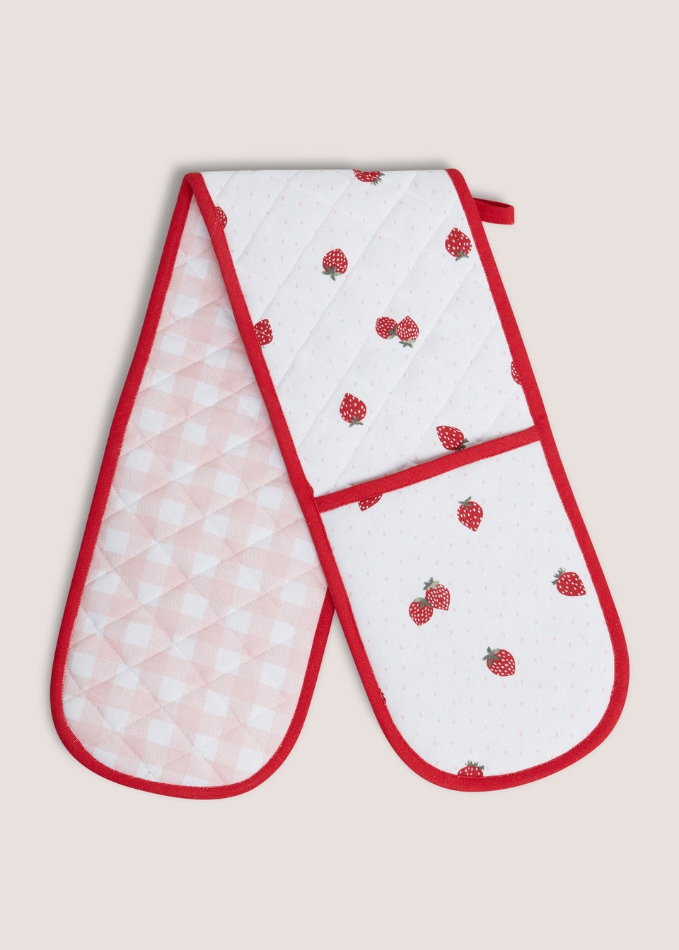 Strawberry Oven Gloves (19cm x 90cm)
