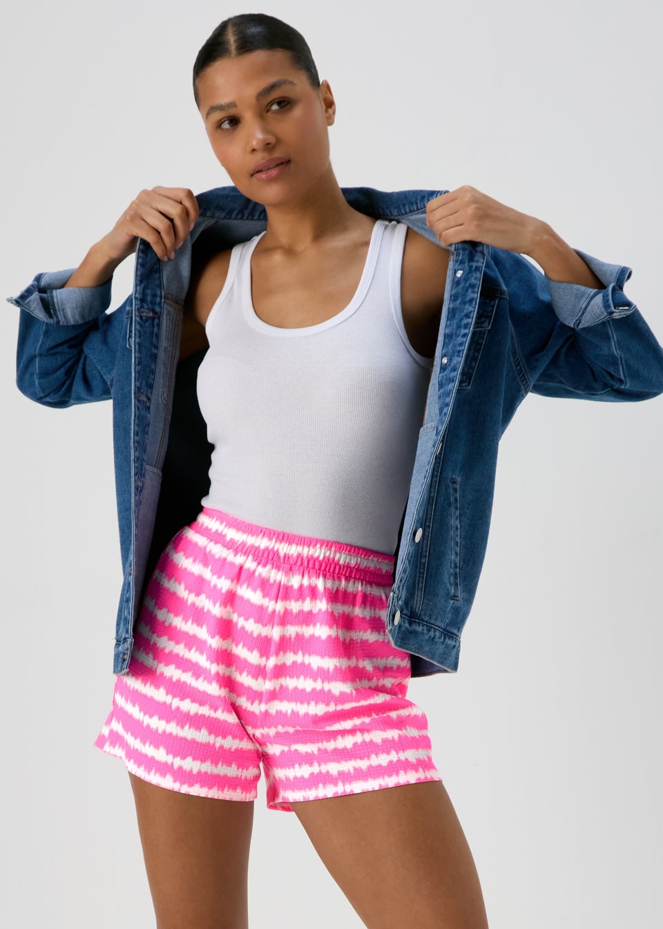 Tie Dye Co Ord Pink Shorts