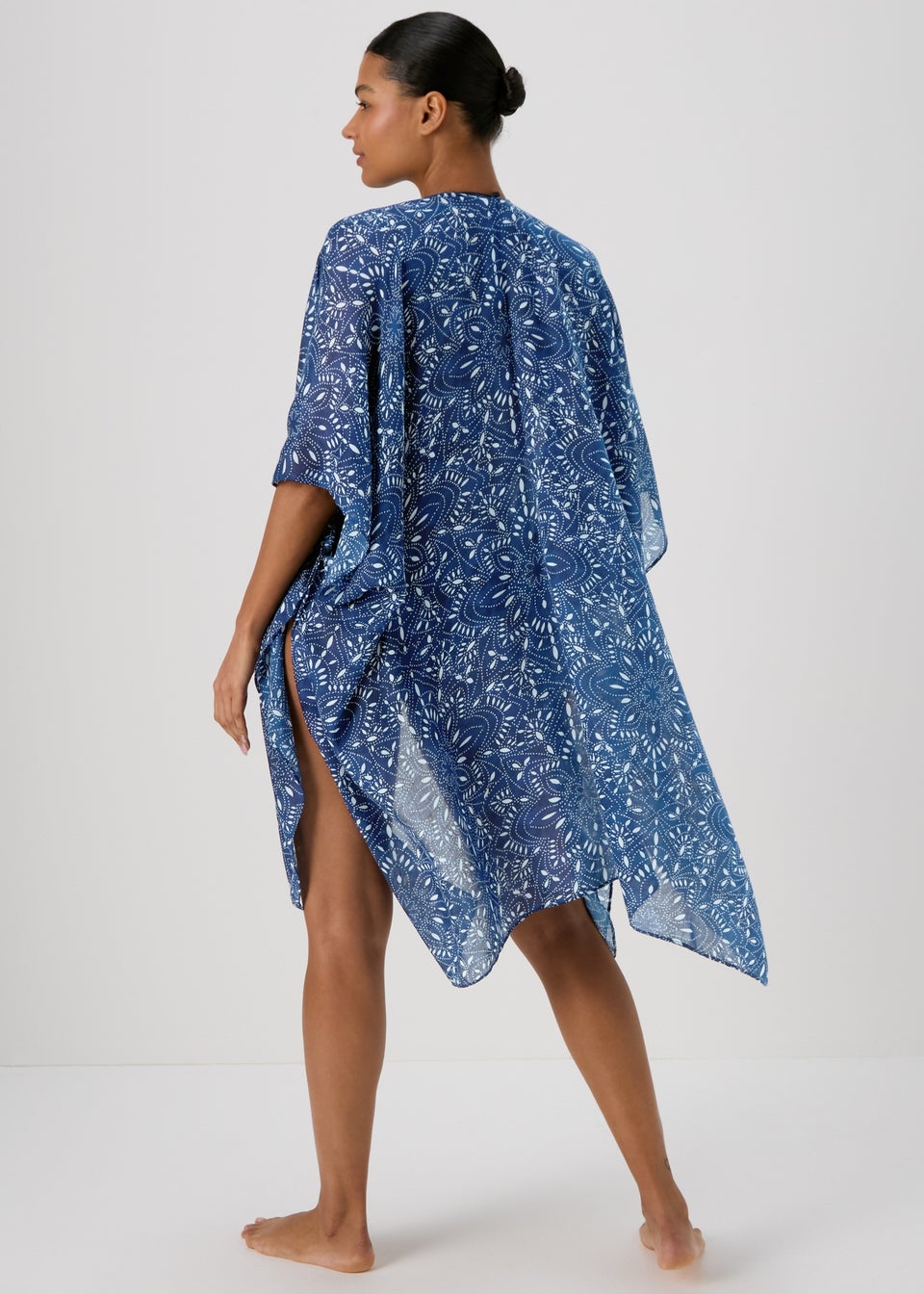 Blue Dotty Kimono