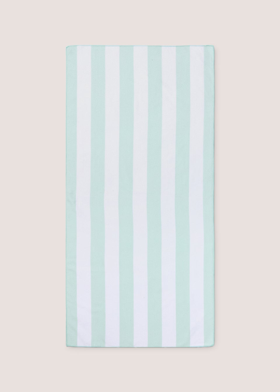 Green Stripe Microfibre Beach Towel (70cm x 140cm)