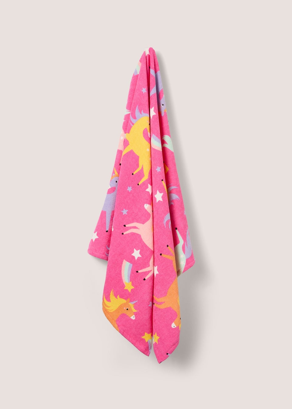 Pink Unicorn Print Towel (140cm x 70cm)