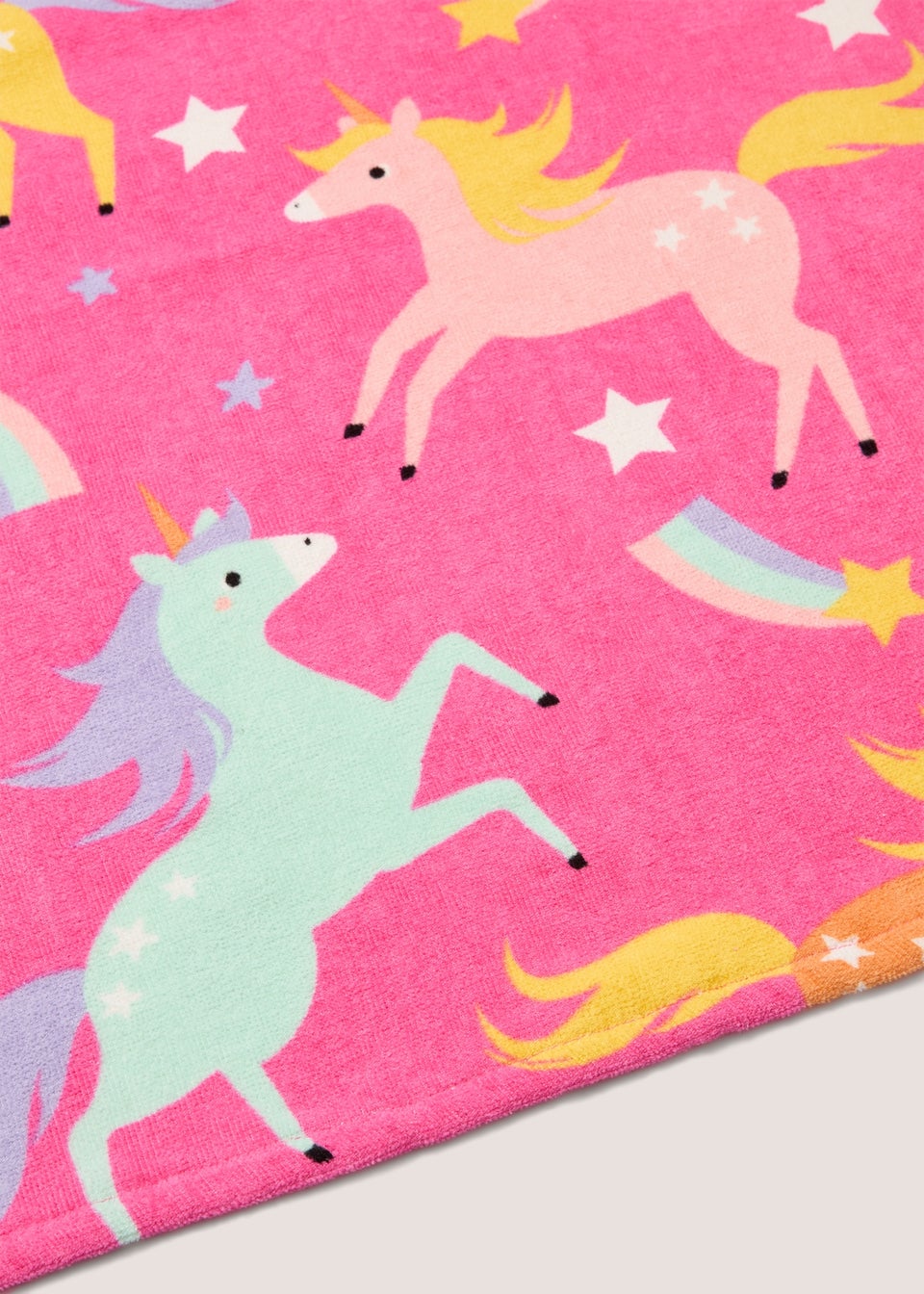 Pink Unicorn Print Towel (140cm x 70cm)