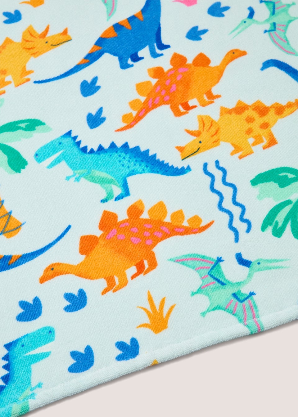 Multicoloured Dinosaur Print Beach Towel (140cm x 70cm)