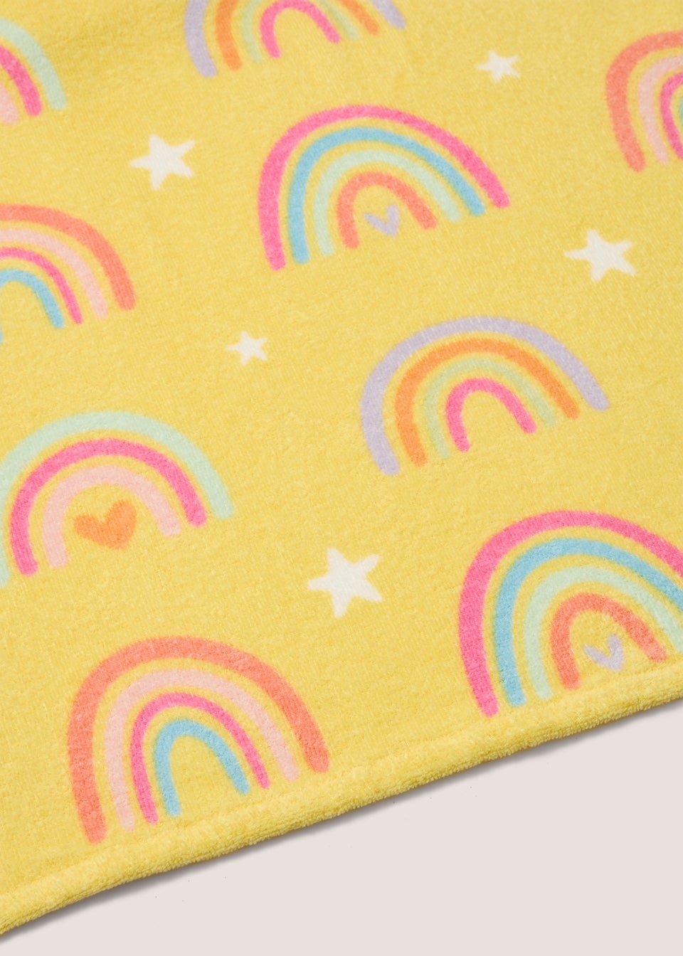 Yellow Rainbow Print Beach Towel (140cm x 70cm)