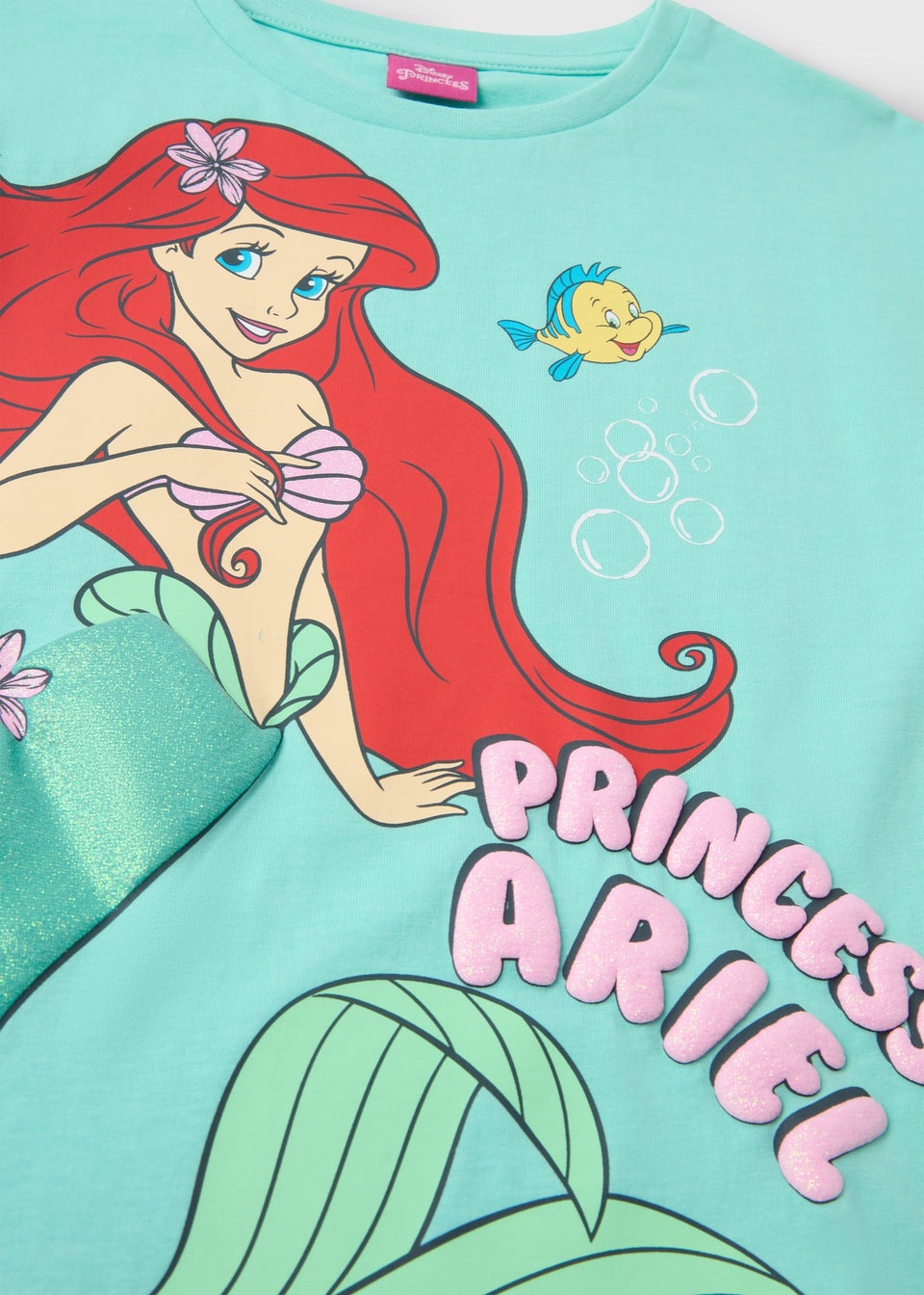 Disney Girls Blue Princess Ariel T-Shirt (1-8yrs)