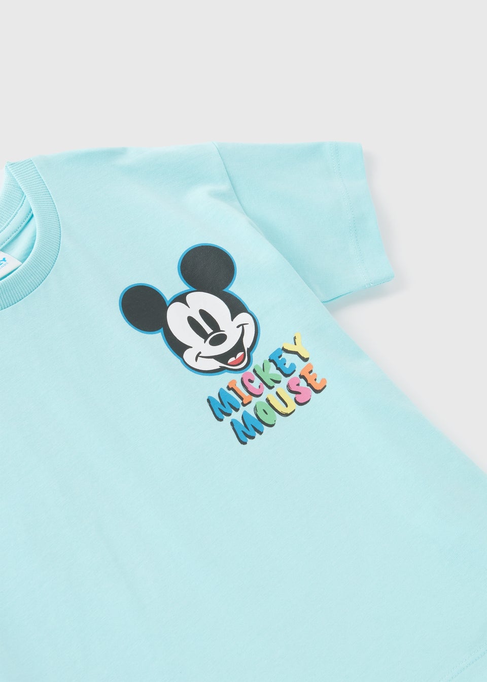 Disney Boys Blue Mickey Back Print T-Shirt (9mths-6yrs)