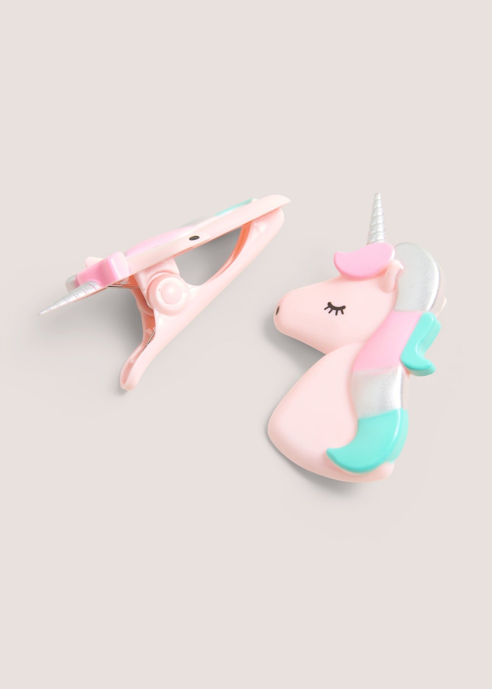 2 Pack Pink Unicorn Towel Clips (12cm x 8cm)