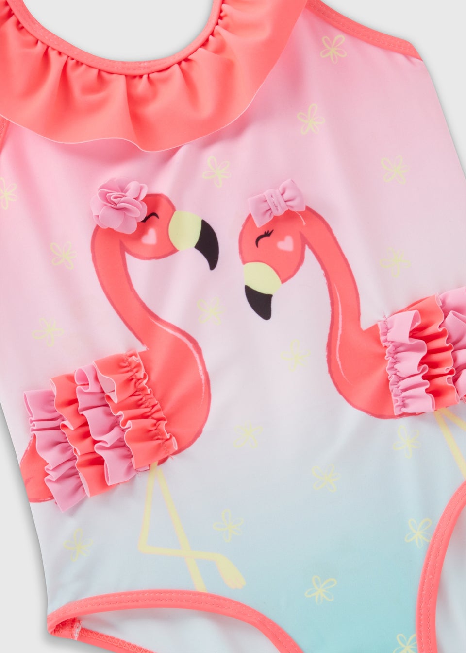 Girls Coral Flamingo Costume (1-7yrs)