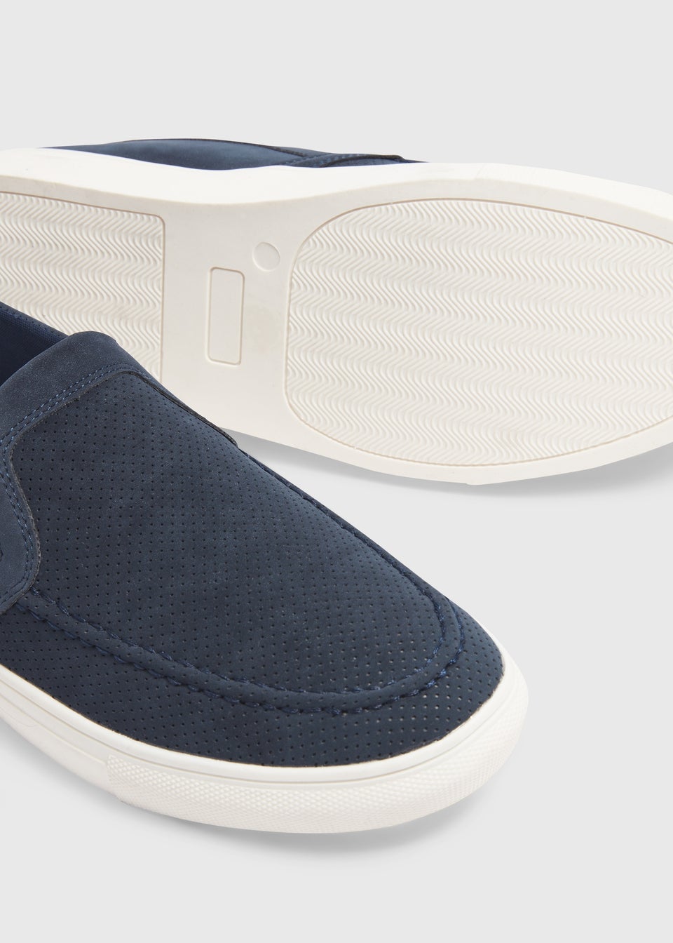 Navy Cupsole Loafers